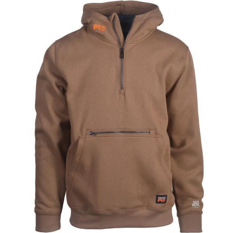 Men'S Timberland Pro | Timberland Pro Men'S Hh Hd Ultimate Wp Work Sweatshirt - Wheat - Tb0A55Ptd02 Dark Wheat