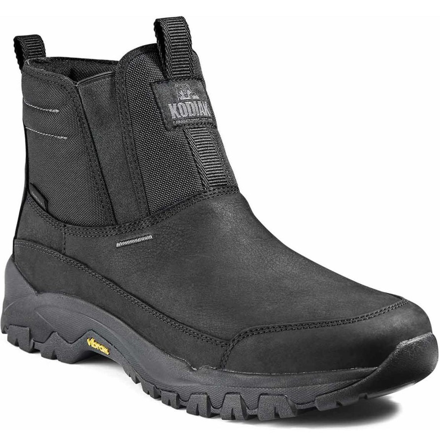 Men'S Kodiak | Kodiak Men'S Tarbot Soft Toe Wp Slip On Work Boot 4Te3Bk Black