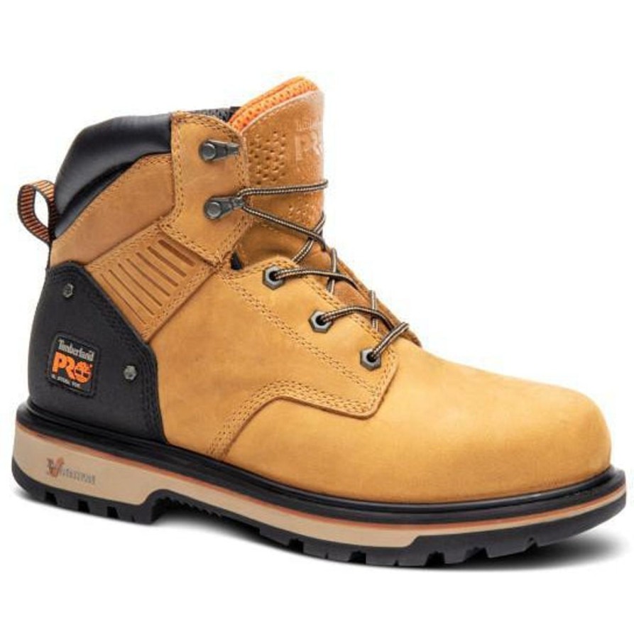 Men'S Timberland Pro | Timberland Pro Men'S Ballast 6" Steel Toe Work Boot Tb0A28X1231 Wheat