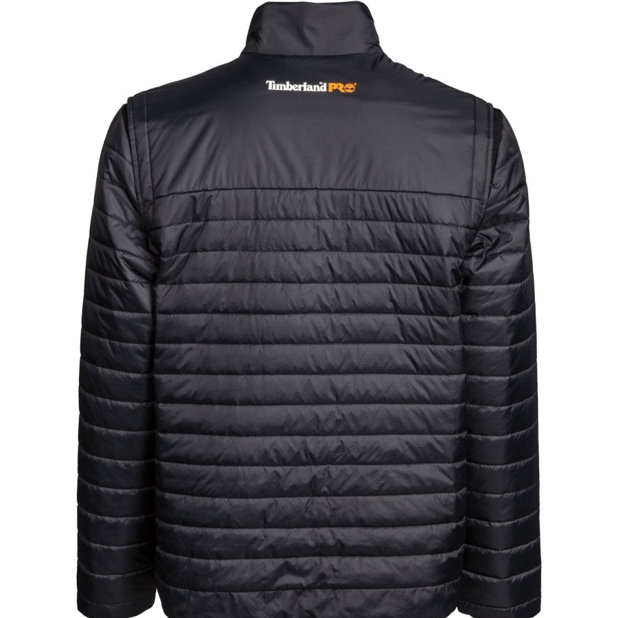 Men'S Timberland Pro | Timberland Pro Men'S Mt. Washington Quilted Ins Jacket Tb0A1V2X015 Black