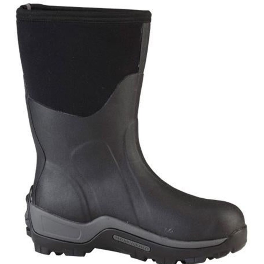 Men'S Muck | Muck Men'S Arctic Sport Mid Waterproof Rubber Work Boot Asm-000A Black