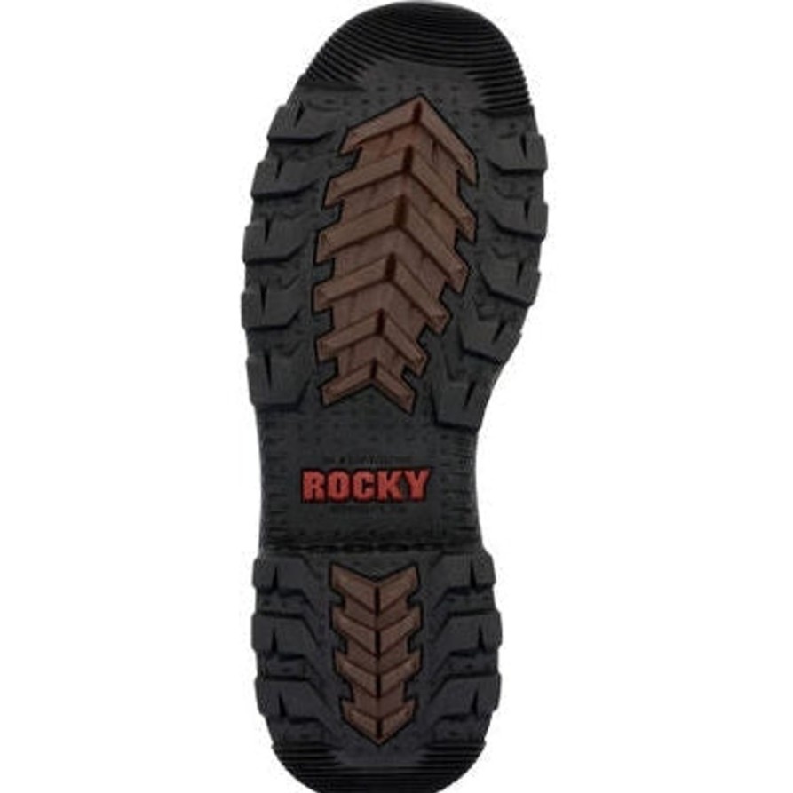 Men'S Rocky | Rocky Men'S Rams Horn 8" Wp Comp Toe Work Boot Rkk0394 Brown