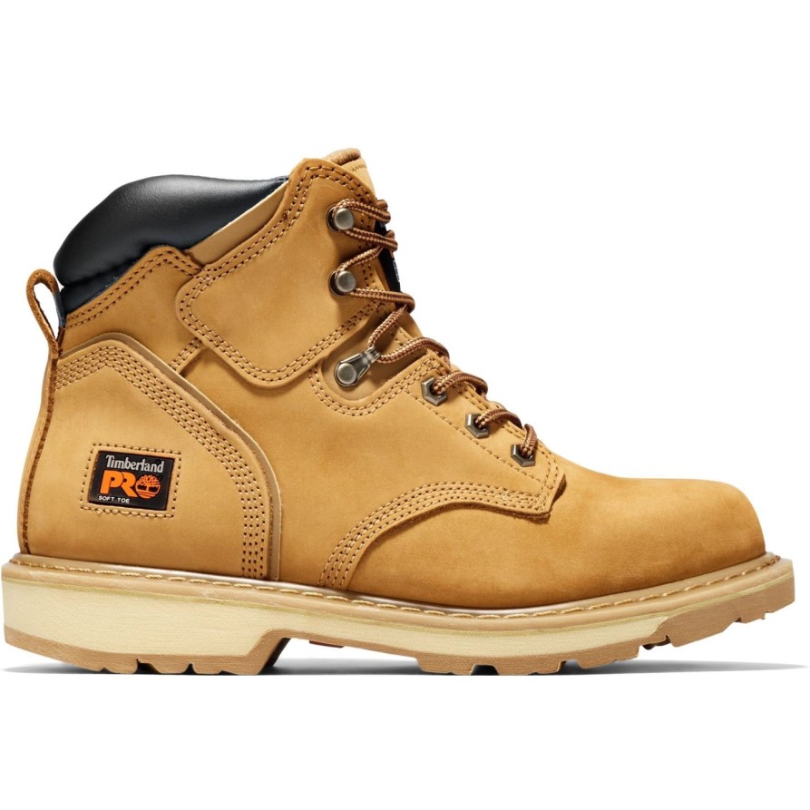 Men'S Timberland Pro | Timberland Pro Men'S Pit Boss 6" Soft Toe Work Boot Tb033030231 Wheat