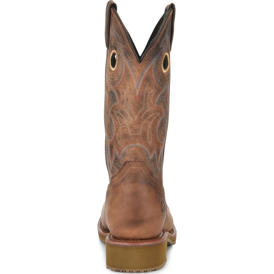 Men'S Double H | Double H Men'S Roy 12" Comp Toe Wp Western Work Boot - Brown - Dh5246 Light Brown