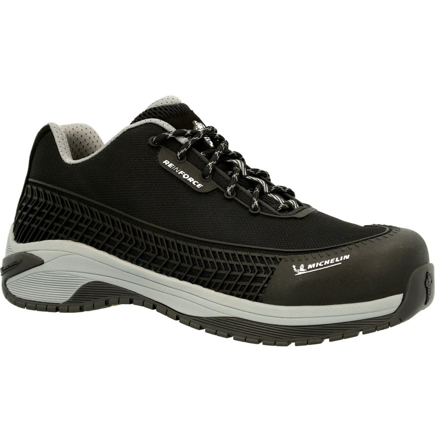 Men'S Michelin | Michelin Men'S Latitude Tour Alloy Toe Athletic Work Shoe Mic0003 Black