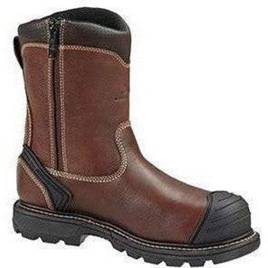 Men'S Thorogood | Thorogood Men'S 8" Wellington Side-Zip Comp Toe Work Boot - 804-4440 Brown