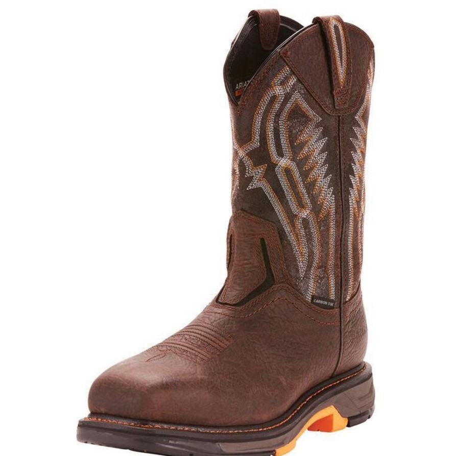 Men'S Ariat | Ariat Men'S Workhog Xt Dare 11" Carbon Toe Western Work Boot 10024952 Brown