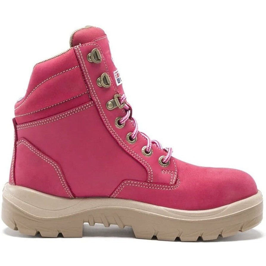 Women'S Steel Blue | Steel Blue Women'S Cross Ladies 6" Wp Steel Toe Work Boot 522860 Pink