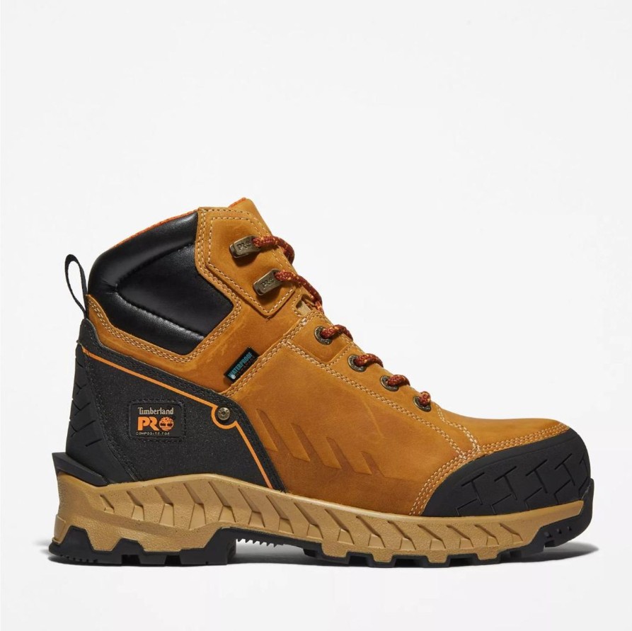 Men'S Timberland Pro | Timberland Pro Men'S Summit 6" Wp Comp Toe Work Boot Tb0A438Y231 Wheat