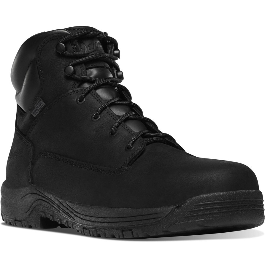 Men'S Danner | Danner Men'S Caliper 6" Aluminum Toe Wp Work Boot 19454 Black