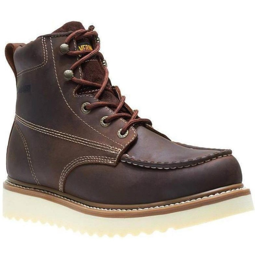 Men'S Wolverine | Wolverine Men'S Loader 6" Wedge Work Boot W10744 Brown