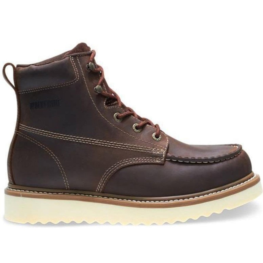 Men'S Wolverine | Wolverine Men'S Loader 6" Wedge Work Boot W10744 Brown