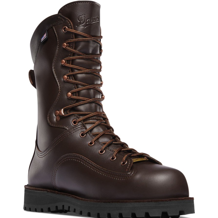 Men'S Danner | Danner Men'S Trophy 10" Usa Made Wp Ins Hunt Boot 40000 Brown