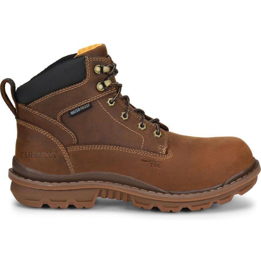 Men'S Carolina | Carolina Men'S Dormite 6" Comp Toe Wp Work Boot Ca3558 Dark Brown