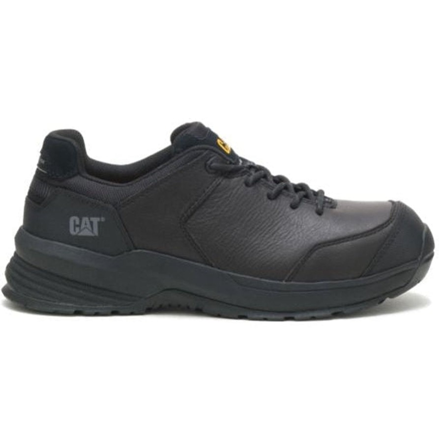 Men'S CAT | Cat Men'S Streamline 2.0Leather Comp Toe Work Shoe P91351 Black