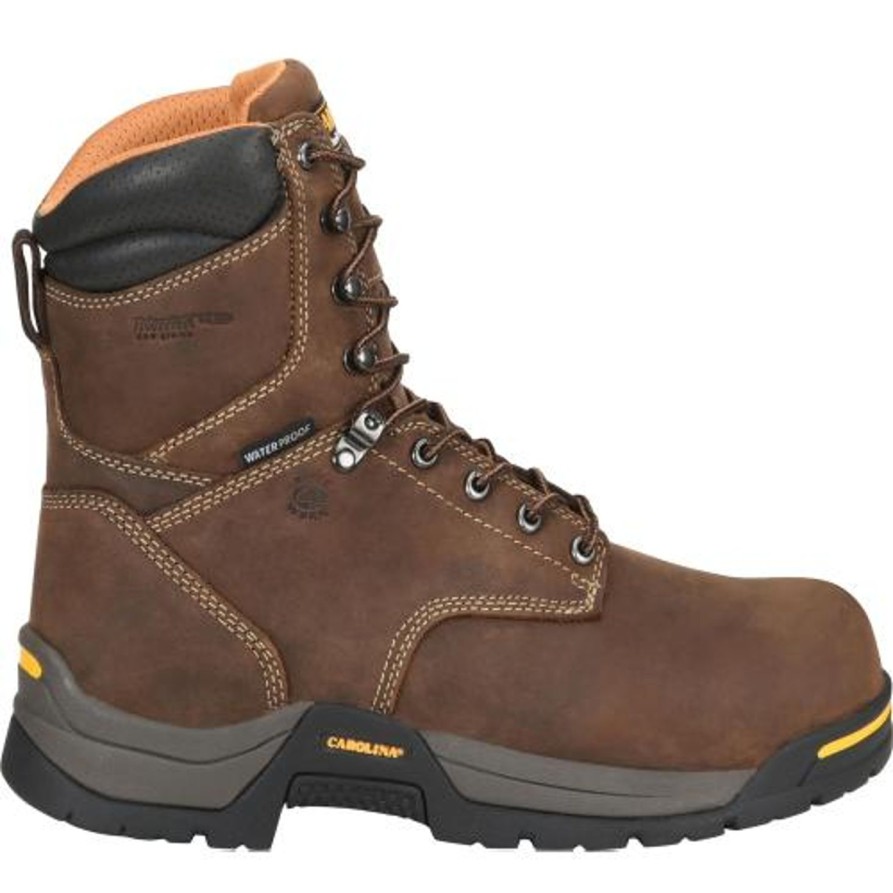 Men'S Carolina | Carolina Men'S Bruno Hi 8" Soft Toe Wp Insulated Work Boot Ca8021 Brown