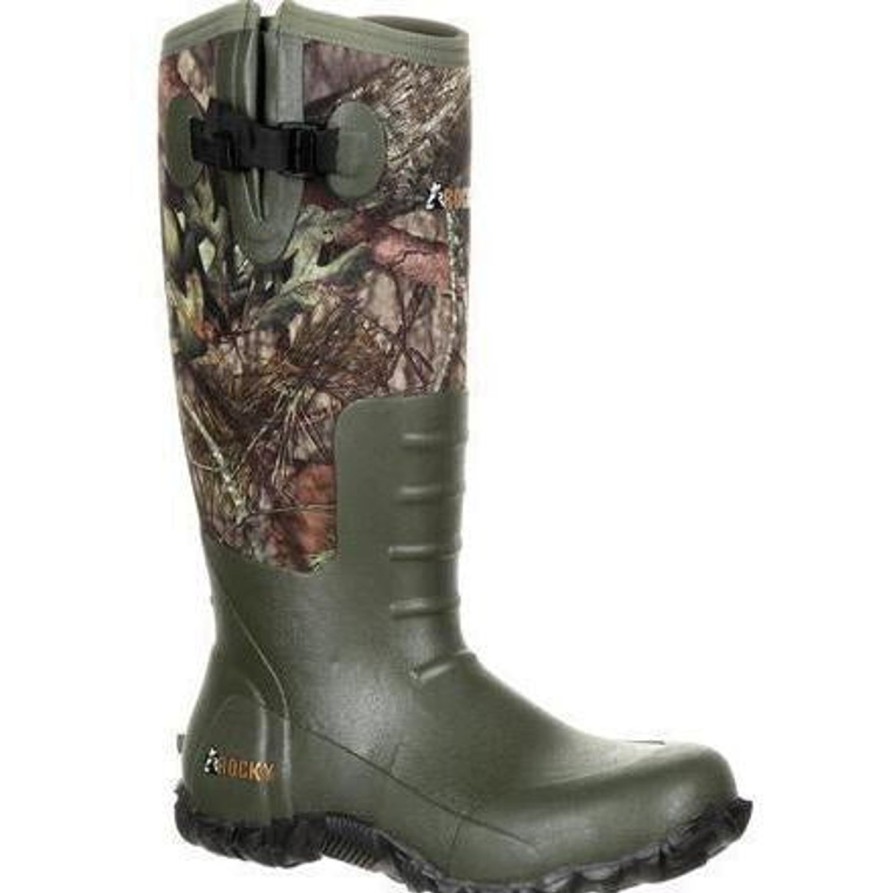 Men'S Rocky | Rocky Men'S Core Rubber 19" Wp Rubber Hunt Boot Camo - Rks0350 Mossy Oak