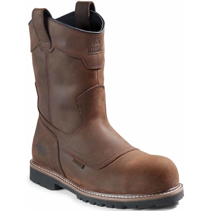 Men'S Kodiak | Kodiak Men'S Mckinney Comp Toe Wp Wellington Work Boot -Brown- 4Terdb Dark Brown