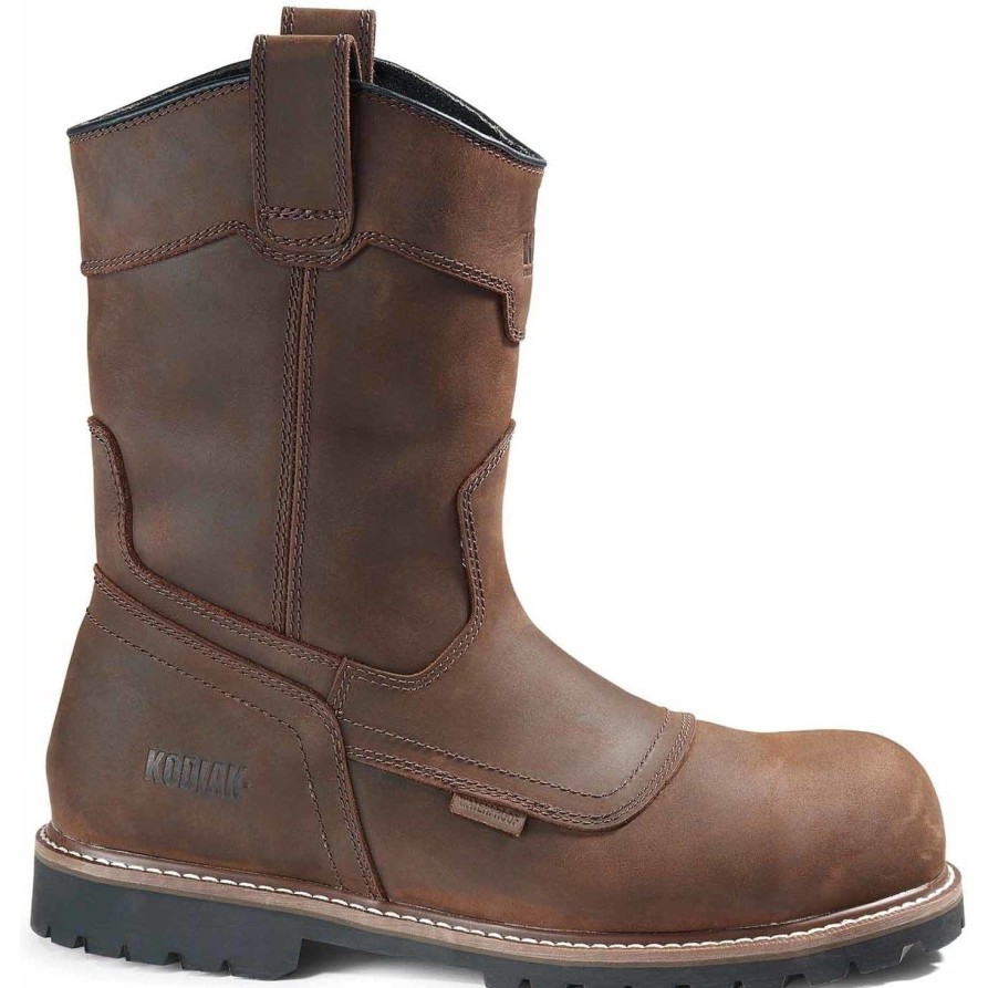 Men'S Kodiak | Kodiak Men'S Mckinney Comp Toe Wp Wellington Work Boot -Brown- 4Terdb Dark Brown