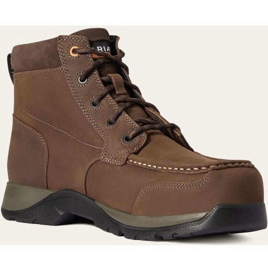 Men'S Ariat | Ariat Men'S Edge Lte Chukka Static Dissipating Ct Work Boot 10038398 Brown