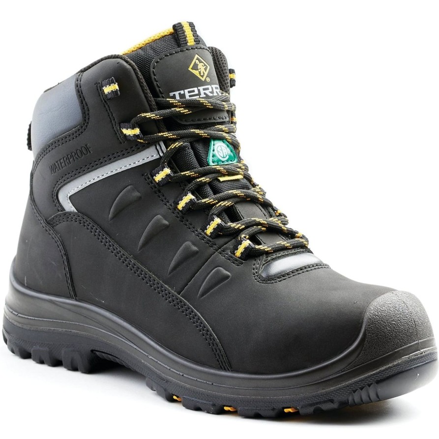 Men'S Terra | Terra Men'S Findlay 6" Comp Toe Wp Safety Work Boot R5205B Black