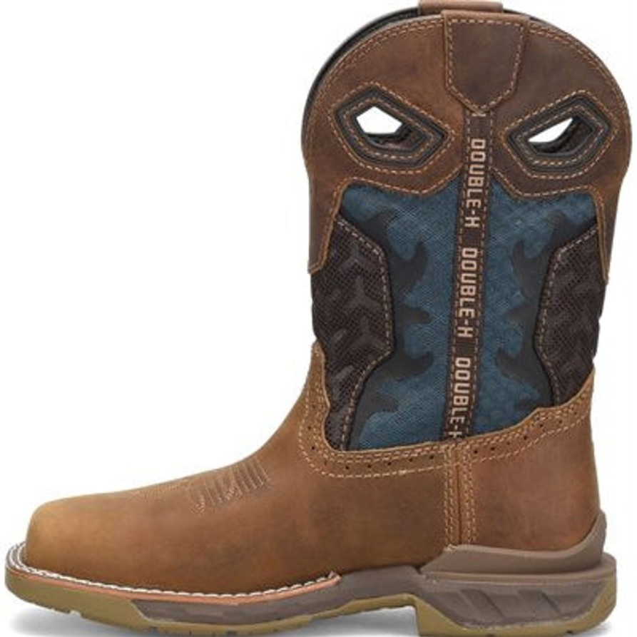 Women'S Double H | Double H Women'S Watcher 10" Wp Comp Toe Roper Work Boot Dh5392 Brown