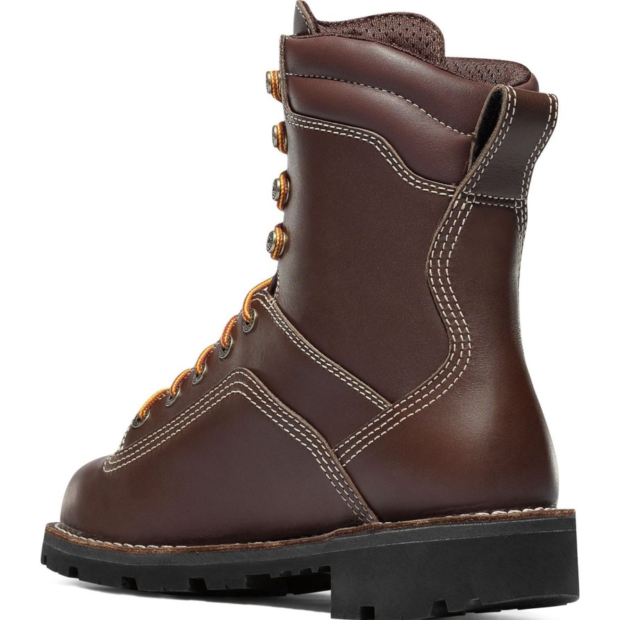 Men'S Danner | Danner Men'S Quarry Usa Made 8" Alloy Toe Wp Work Boot 17307 Brown