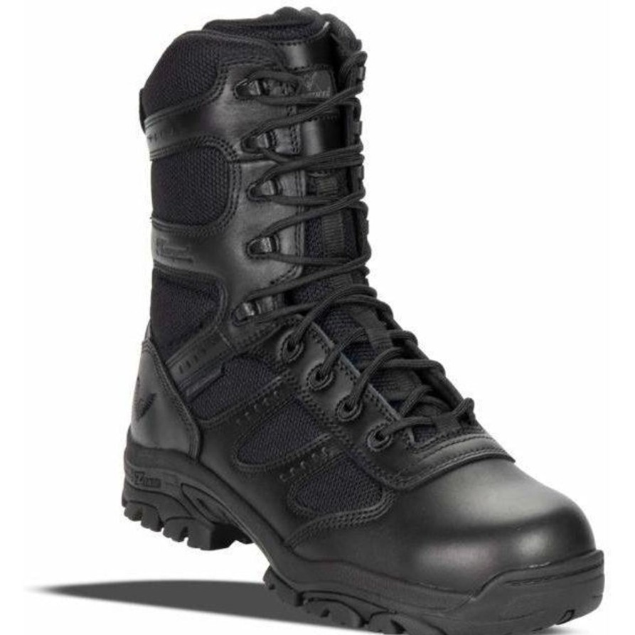 Men'S Thorogood | Thorogood Men'S The Deuce 8" Wp Side Zip Duty Boot 834-6219 Black