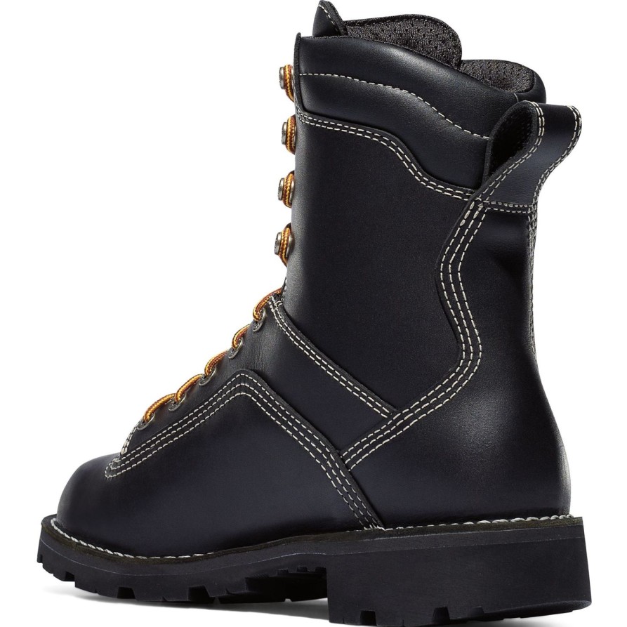 Men'S Danner | Danner Men'S Quarry Usa Made 8" Alloy Toe Wp Work Boot 17311 Black