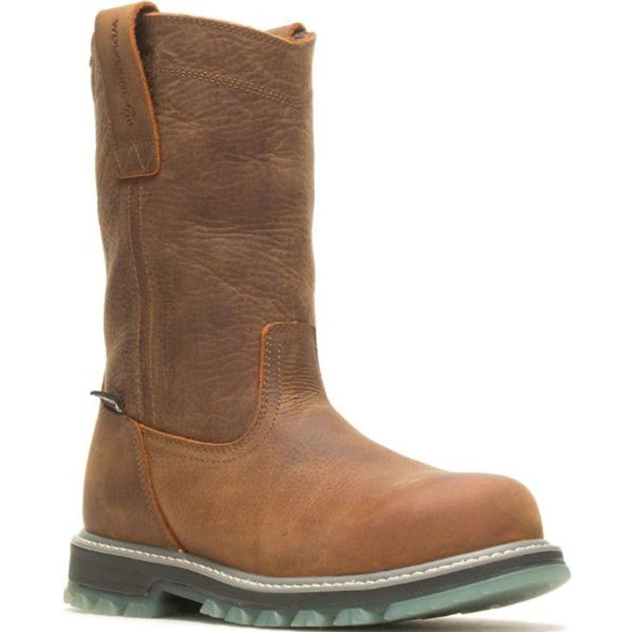 Men'S Wolverine | Wolverine Men'S Floorhand Lx Comp Toe Wp Work Boot W230017 Brown