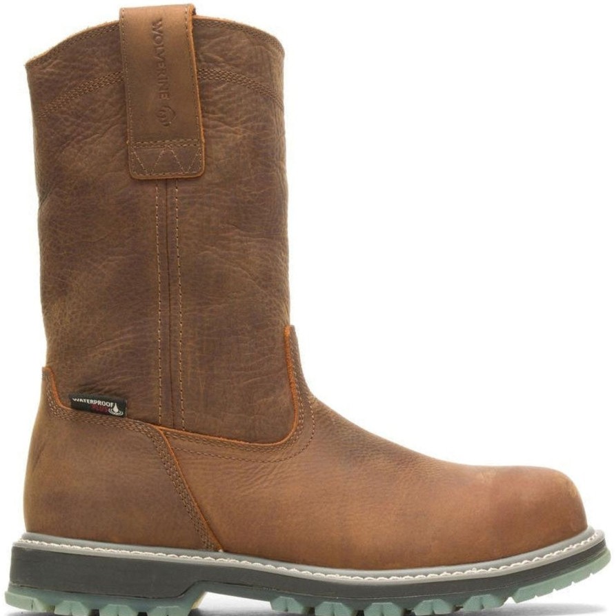 Men'S Wolverine | Wolverine Men'S Floorhand Lx Comp Toe Wp Work Boot W230017 Brown