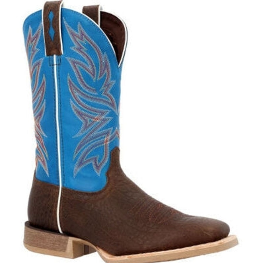 Men'S Durango | Durango Men'S Rebel Pro 12" St Wstrn Work Boot -Brown And Blue- Ddb0421 Brown Blue