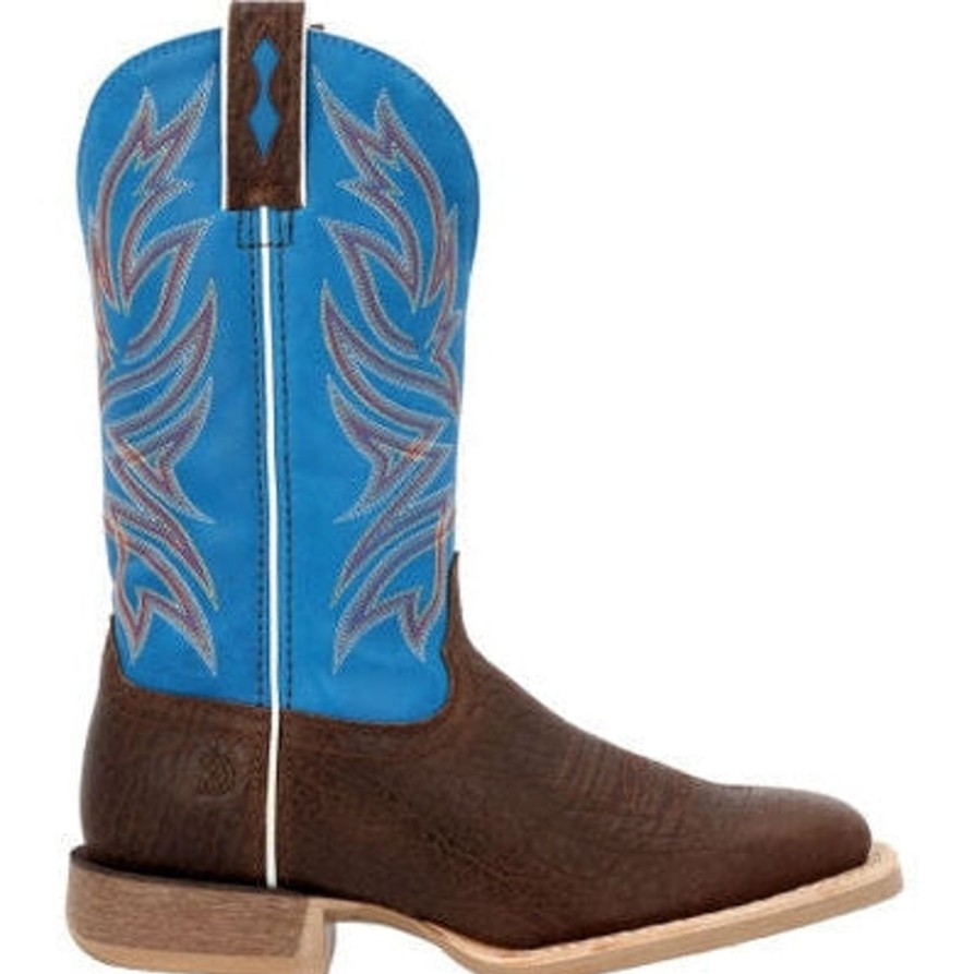 Men'S Durango | Durango Men'S Rebel Pro 12" St Wstrn Work Boot -Brown And Blue- Ddb0421 Brown Blue