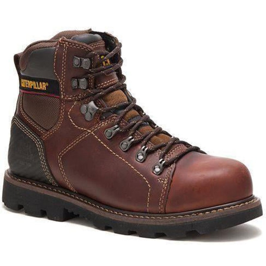 Men'S CAT | Cat Men'S Alaska 2.0 Steel Toe Wp Cushioned Footbed Work Boot P90865 Brown