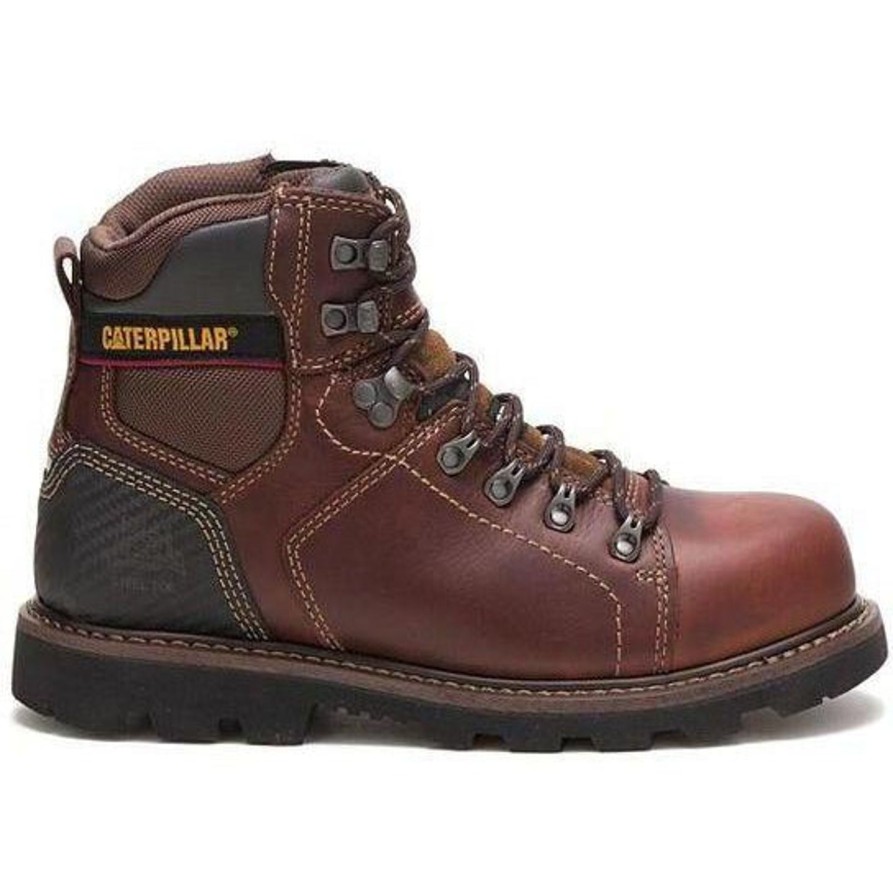 Men'S CAT | Cat Men'S Alaska 2.0 Steel Toe Wp Cushioned Footbed Work Boot P90865 Brown