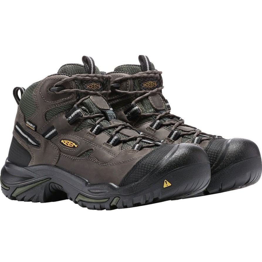 Men'S Keen | Keen Utility Men'S Braddock Stl American Built Wp Work Boot 1011243 Gray