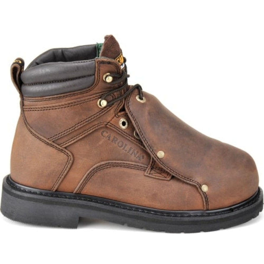 Men'S Carolina | Carolina Men'S Metpro Lo 6" Steel Toe Metguard Work Boot 599 Brown