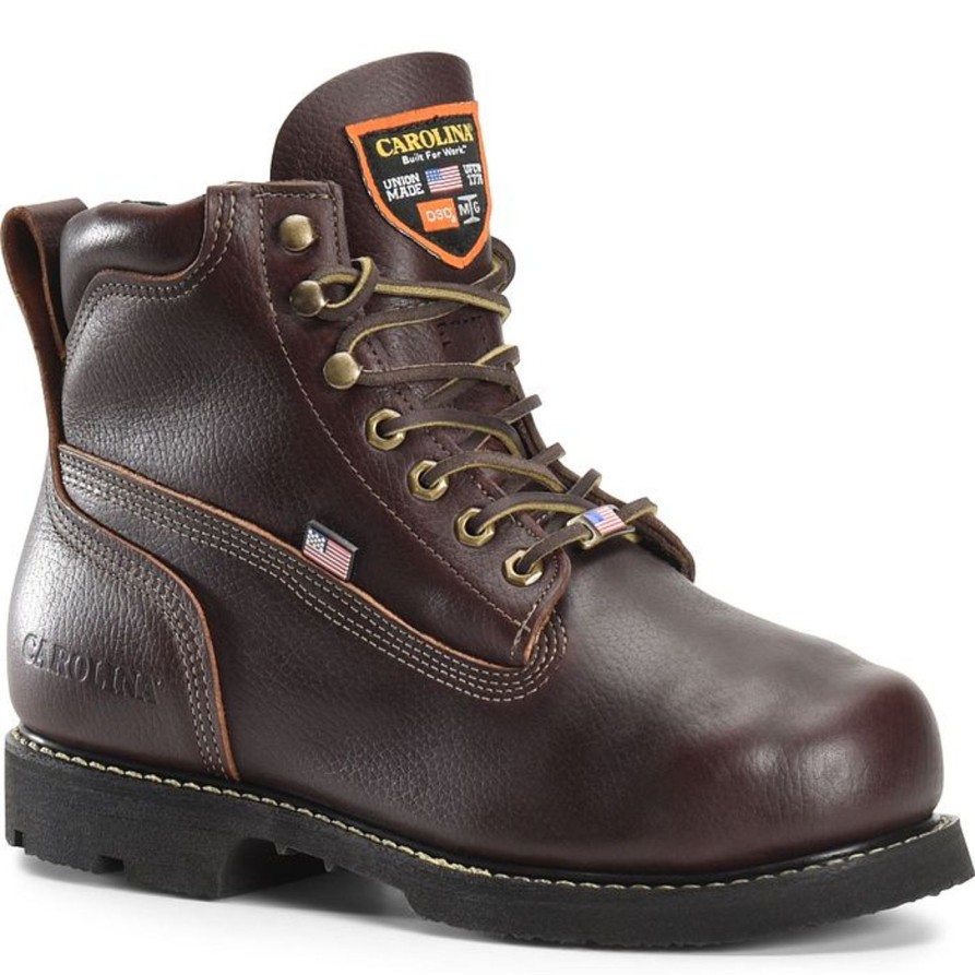 Men'S Carolina | Carolina Men'S Int 2.0 6" St Internal Metguard Work Boot Ca517 Brown