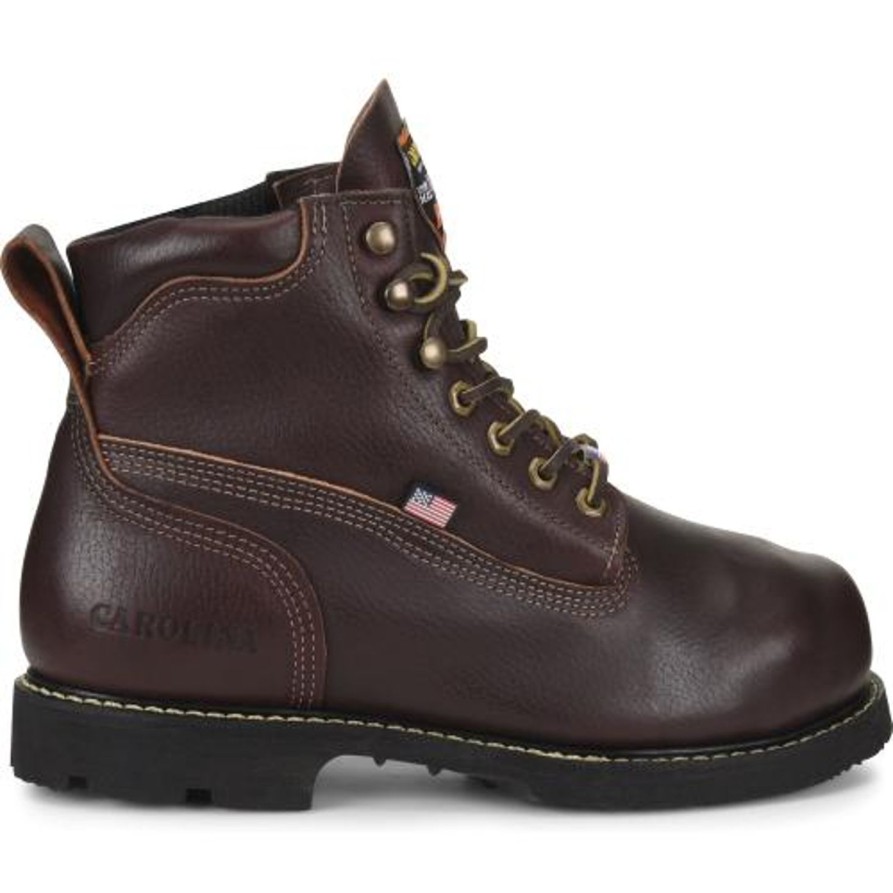 Men'S Carolina | Carolina Men'S Int 2.0 6" St Internal Metguard Work Boot Ca517 Brown