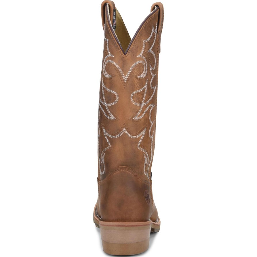 Men'S Double H | Double H Men'S Dylan 12" Soft Toe Usa Made Western Work Boot - Dh1552 Brown