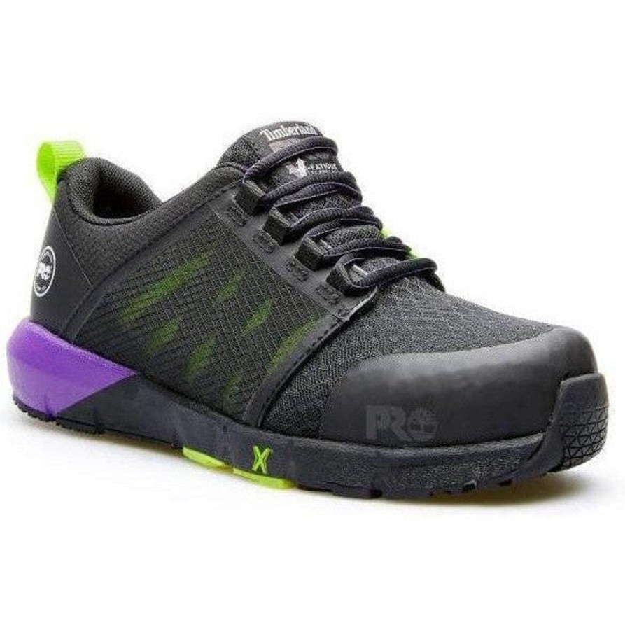 Women'S Timberland Pro | Timberland Pro Women'S Radius Comp Toe Work Shoe - Black - Tb0A2844001 Black/Purple