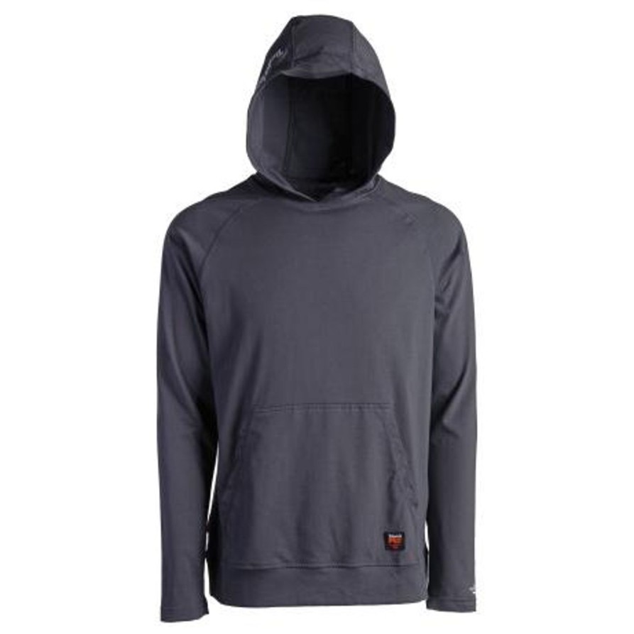 Men'S Timberland Pro | Timberland Pro Men'S Flame Resistant Cotton Core Work Hoodie - Charcoal - Tb0A1V8Z003 Grey