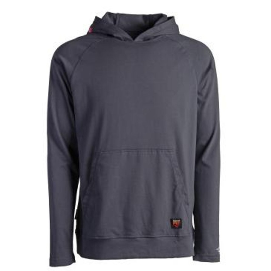 Men'S Timberland Pro | Timberland Pro Men'S Flame Resistant Cotton Core Work Hoodie - Charcoal - Tb0A1V8Z003 Grey