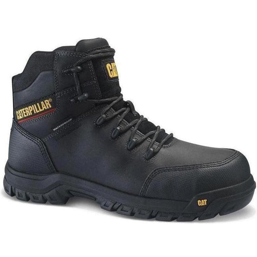 Men'S CAT | Cat Men'S Resorption Wp Comp Toe Work Boot P90976 Black