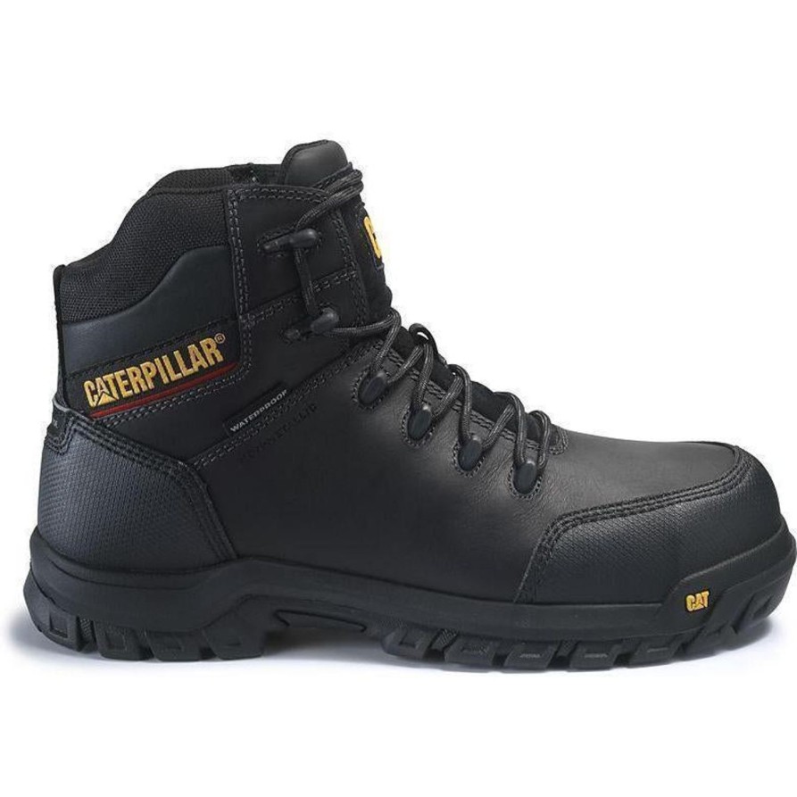 Men'S CAT | Cat Men'S Resorption Wp Comp Toe Work Boot P90976 Black