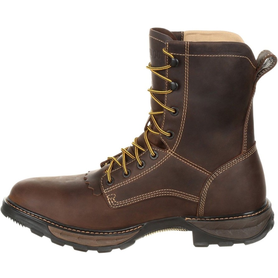 Men'S Durango | Durango Men'S Maverick Xp Lacer 8" Round Toe Wp Work Boot - Ddb0174 Brown