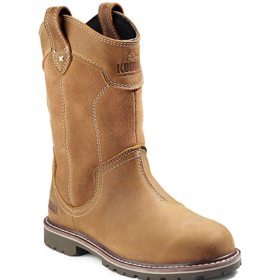 Women'S Kodiak | Kodiak Women'S Bralorne Soft Toe Wp Wellington Work Boot 835Wwt Wheat