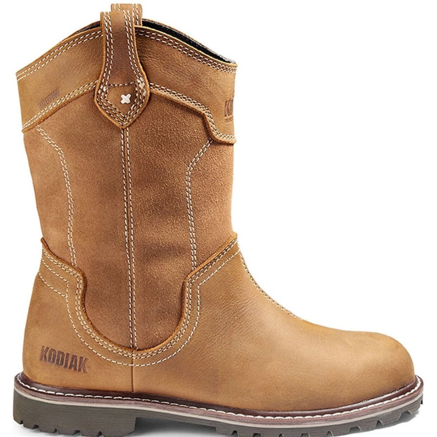 Women'S Kodiak | Kodiak Women'S Bralorne Soft Toe Wp Wellington Work Boot 835Wwt Wheat