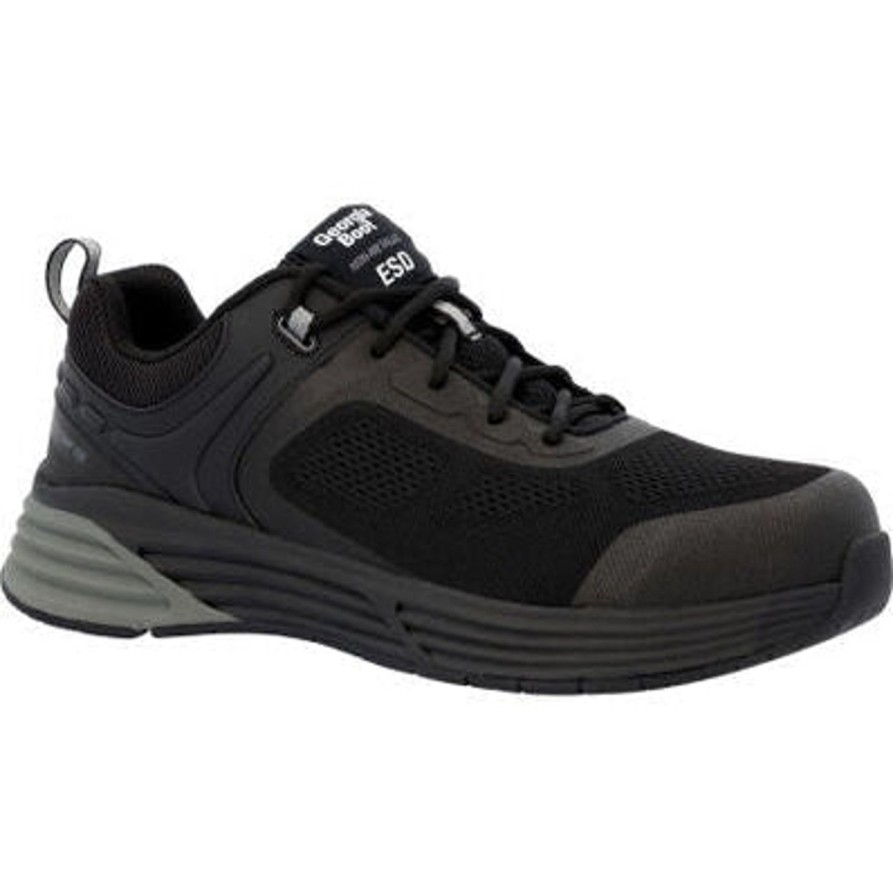 Men'S Georgia | Georgia Men'S Durablend Sport Ct Athletic Work Shoe Gb00542 Black