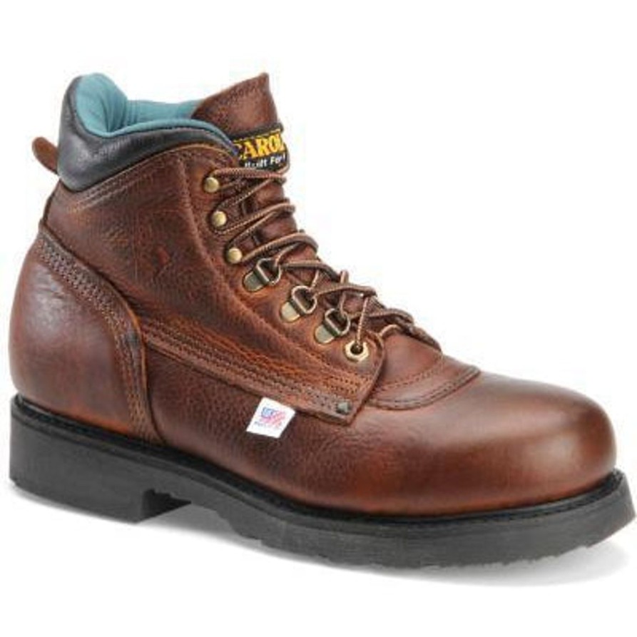 Men'S Carolina | Carolina Men'S Sarge Lo Usa Made 6" Steel Toe Work Boot - Amber - 1309 Light Brown